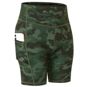 Pantalones cortos de Yoga para mujer, Shorts de compresión ajustados con capa Base para correr y hacer ejercicio - Product Image 4