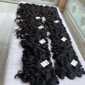 มัดผมมนุษย์ผมคนแท้จากธรรมชาติผมคนอินเดียแท้ผม100% ถักเปีย - Product Image 2