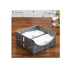 ที่ใส่กระดาษทิชชูโลหะชุบสังกะสี รูปทรงสี่เหลี่ยม ที่ใส่กระดาษเช็ดปาก คุณภาพดีที่สุด ขนาดที่กำหนดเองได้ - Product Image 1