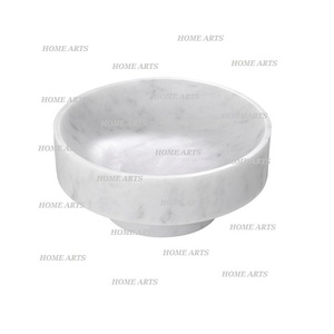 Handmade marble <b>dessert</b> serving <b>bowl</b> <b>set</b> of 6 customized size and shape food serving <b>bowl</b> for hotel use - Product Image 6