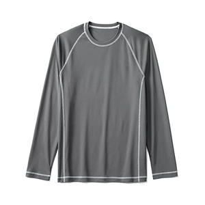 Vente en gros de t-shirts pour hommes t-shirts basiques unis et doux à manches longues de grande taille pour hommes - Product Image 5