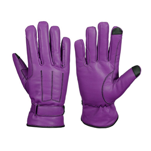 Guantes de cuero para montar a caballo óptimos, comodidad de invierno, tela de alta calidad, equipo de seguridad de carreras ecuestres a medida OEM - Product Image 4