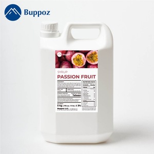 Sirop de fruit de la passion 5kg Bouteille Halal HACCP Végétarien pour Bubble Tea, Milk Tea, Magasins et Services de Restauration - Product Image 1