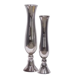 Juego de jarrón de maceta de aluminio ecológico de lujo hecho a mano, dos tamaños diferentes para boda, decoración del hogar, colección de Metal al por mayor - Product Image 4