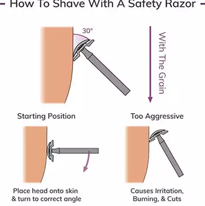 Gold Handle Stainless Steel 3-Piece Wholesale Double Edge Safety <b>razor</b> <b>for</b> <b>Men</b> with Custom logo and Packing - Product Image 6