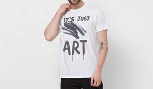 T-shirt pour homme en jersey 100% coton, imprimé sur mesure, écologique, respirant, motif uni personnalisé - Product Image 4