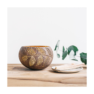 Vendedor caliente tendencia caliente 2025 soporte de luz de té de coco/portavelas de coco/cuenco de cáscara de coco para vela por Eco2go Vietnam - Product Image 4