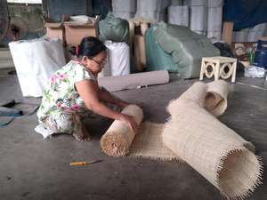 Maille naturelle de petit pain de sangle d'armure de radio de rotin, maille naturelle de sangle de rotin de best-seller du Vietnam - Product Image 2