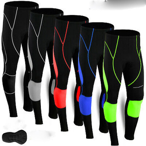 Classic Black Stretchy Bib Shorts & Tights Custom Print Gym Fitness <b>Cycling</b> Biker Clothing - Product Image 1