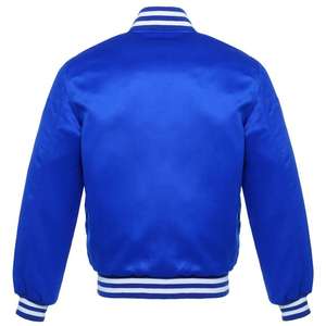 Chaqueta de bombardero de estilo universitario con diseño personalizado de satén clásico para hombre, chaqueta acolchada con capucha, proveedor de Fabricante, 202 - Product Image 2