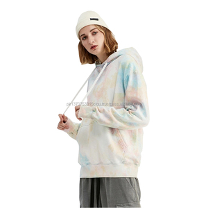 Hoodie Boxy Imprimé Personnalisé en Gros avec Logo, Sweat à Capuche Tie-Dye, Fabricant de Hoodies en Coton Épais Délavé à l'Acide - Product Image 1