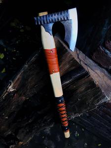 Custom handmade High carbon steel <b>axe</b> outdoor <b>camping</b> tool Forest Survival Tomahawk <b>Axe</b>, Christmas Gift Pack - Product Image 6