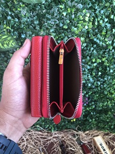 Petit portefeuille compact en cuir véritable de haute qualité pour femme avec poche à monnaie zippée - Product Image 5