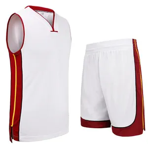 卸売カスタム格安価格昇華印刷ホット販売バスケットボールジャージー可逆シャツ/制服セット服