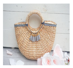 Bolso de Mano de Jacinto de Agua Vietnamita para Vacaciones de Verano/Trabajo - Accesorios para Mujer - Product Image 3