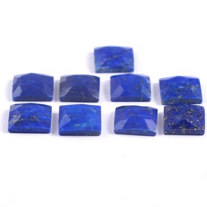 Lapis Lazuli Rose naturelle, pierre précieuse carrée à facettes en vrac, vente en gros, prix en gros, - Product Image 3