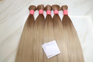 100% Raw Vietnamese Hair Hot Trend 2023 Most Popular Human Hair Bulk Color #12c/613c Silver Color Wig Vendor - Product Image 4