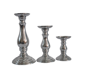 Ensemble de 3 bougeoirs en fonte d'aluminium de haute qualité pour la décoration de la maison, offre spéciale - Product Image 1