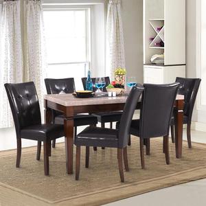 ชุดโต๊ะอาหารเมอริโน 1+6 สำหรับห้องรับประทานอาหารสมัยใหม่ - Product Image 1