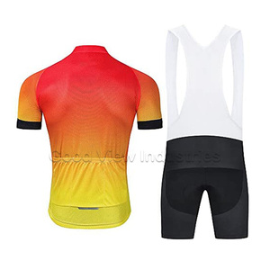 En gros Personnalisé Pas Cher Hommes À Manches Courtes Vélo uniforme Femmes Cyclisme uniforme - Product Image 5
