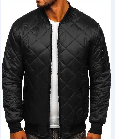 Customize Best Quality Men Fashion Casual Winter Outdoor Padded Bomber Jacket