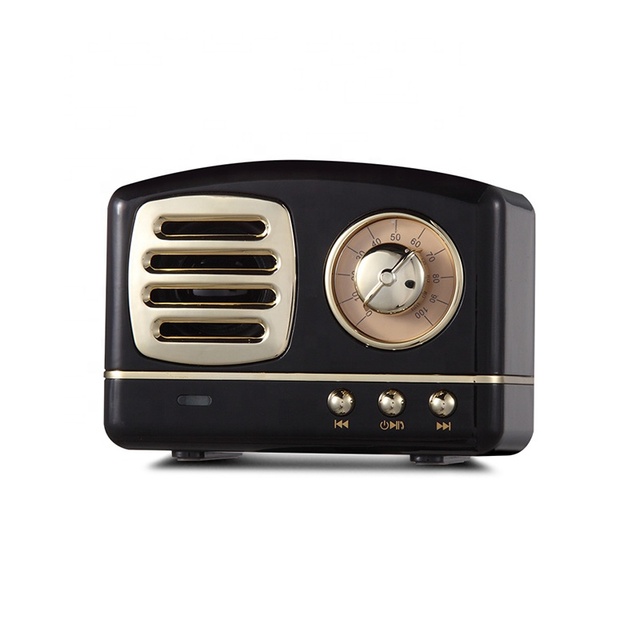 For Best Selling Elegant Vintage Mini Handsfree Retro Wireless for Speaker Battery Waterproof Portable Plastic Design