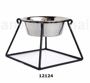 ชามอาหารสำหรับสัตว์เลี้ยงแบบมีขาตั้งทำจากเหล็กชามอาหารสำหรับเปลี่ยน - Product Image 1