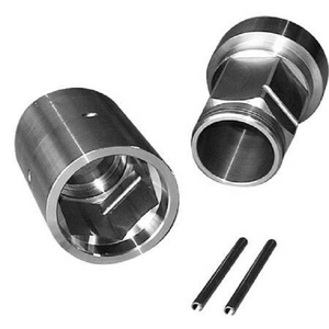 Earth <b>Auger</b> Drive Adapter Kit Two Metal Couplers Steel Pins Other Core Components Excavator Construction for 50 Ton High Torque - Product Image 1