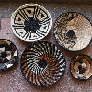 Juego de cesta de pared africana, cesta Bohemia, decoración de pared africana, cestas de exhibición hechas en vietnam - Product Image 2