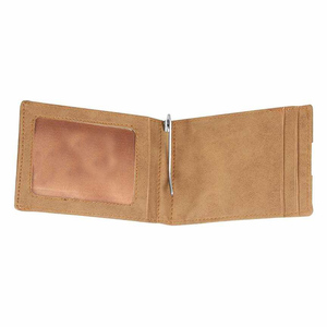 แฟชั่นที่มีคุณภาพสูงผู้ชายคลิปเงินหนังแท้2022ขายร้อนมากที่สุดที่มีคุณภาพสูงราคาโรงงานบางผู้ชายกระเป๋าสตางค์ - Product Image 2