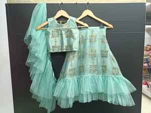 Chemisier Design Broderie Lehenga Choli Pour les filles Diwali spécial ethnique enfants femmes chaniya choli et lehenga choli - Product Image 2