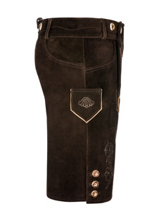 Lederhose เสื้อผ้าบาวาเรียสำหรับผู้ชาย,Trachten คุณภาพสูง Kurz Lederhose หนังแท้พร้อมโลโก้ที่กำหนดเอง - Product Image 4