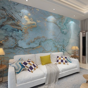 <span class=keywords><strong>Papier</strong></span> <span class=keywords><strong>Peint</strong></span> Mural 3D Bleu Moderne <span class=keywords><strong>pour</strong></span> Décoration et Design d'Intérieur - Product Image 3