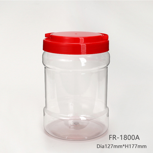 Nửa Gallon Nhựa Chum Miệng Rộng Hình Trụ PET Thực Phẩm <span class=keywords><strong>Container</strong></span> Với Xử Lý Nắp - Product Image 5