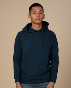 Sweat à capuche en molleton éponge français à motif solide en polyester/coton pour hommes, veste d'hiver de grande taille avec fermeture à glissière, fabricant indien - Product Image 1