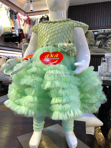 Vestido con volantes y cinta para el pelo, ropa de fiesta, diseño elegante para niña pequeña, el mejor diseño, disponible en 3 colores diferentes - Product Image 6