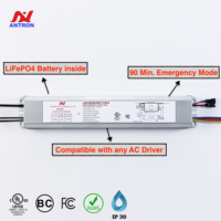 Alimentateur LED d'urgence étanche Antron à puissance constante 20W, sortie unique, AC-DC, batterie, garantie 5 ans, éclairage LED 90 minutes