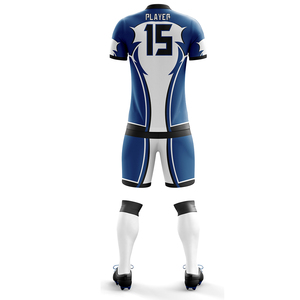 Conjunto de camisetas de fútbol blancas para hombre, uniformes de fútbol para niños, venta al por mayor, impresión lisa por sublimación - Product Image 4