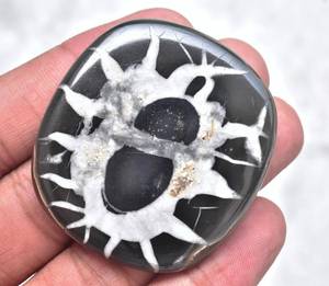 Septaria-GEMA grande de araña, Gema grande, color negro, tela de araña, septario, Nodule, Araña, piedra preciosa suelta - Product Image 1