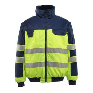 Venta caliente 100% Poliéster Hombres Chaqueta DE SEGURIDAD Logotipo personalizado Ropa DE TRABAJO Chaqueta de seguridad para hombres - Product Image 1