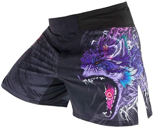 Short MMA conçu sur mesure pour hommes Vêtements d'arts martiaux sublimés pour le combat BJJ Boxe Grappling-Short de grappling de haute qualité - Product Image 1