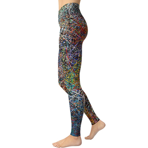 OEM Custom Design High- Women's XXL Size Leggings Latest Casual Style Solid Pattern Breathable Anti-UV Spandex/Nylon - Product Image 6