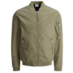 เสื้อบอมเบอร์แจ็คเก็ตลำลองผู้ชาย,เสื้อแจ็คเก็ตกันลมให้ความอบอุ่นผ้าฟรีซหนาสำหรับฤดูใบไม้ร่วง - Product Image 5