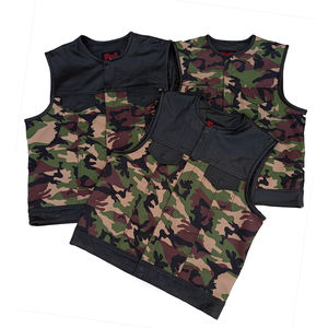 เสื้อกั๊กหนังสำหรับนักขี่มอเตอร์ไซด์ของผู้ชายเสื้อกันหนาวเพื่อความปลอดภัยสำหรับนักแข่งรถ - Product Image 4