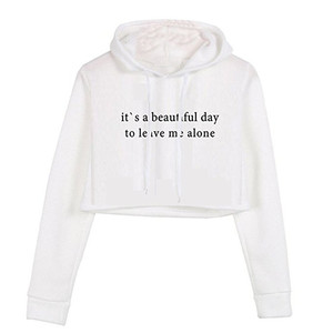 Sudaderas con capucha para mujer, top corto de alta calidad con diseño personalizado, novedad - Product Image 2