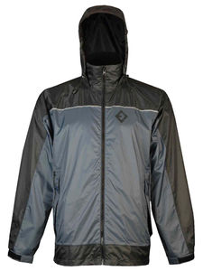 Veste de pluie imperméable taille normale coupe-vent pour homme couleur unie adulte grande taille - Product Image 2