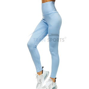 Medias de entrenamiento transpirables informales de cintura alta para mujer, ropa de gimnasio personalizada, pantalones deportivos de Yoga, mallas deportivas, patrón de malla de LICRA - Product Image 5