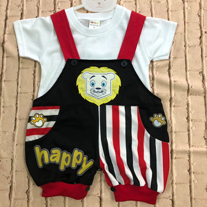 Newborn Baby Boy Girl Summer Romper Clothes Unisex Infant Cotton Solid Jumpsuit - Product Image 6
