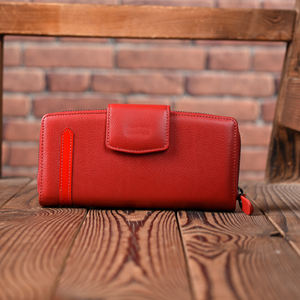 Sac à main Long pour femmes 2023 dernière conception boîte-cadeau en cuir véritable en option fermeture éclair et moraillon couleur personnalisée antivol - Product Image 1