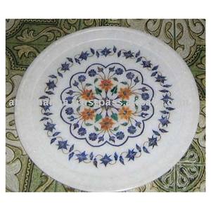 Plaque incrustée de couleur blanche, accessoire pour vitrines de maison - Product Image 1